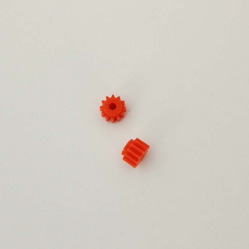 PLASTIC PINION 12 TEETH DIA. 7 mm (orange)