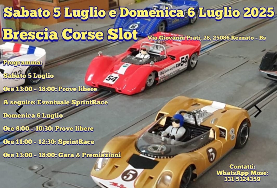 BRESCIA CORSE SLOT  – 5° Prova Thunderslot