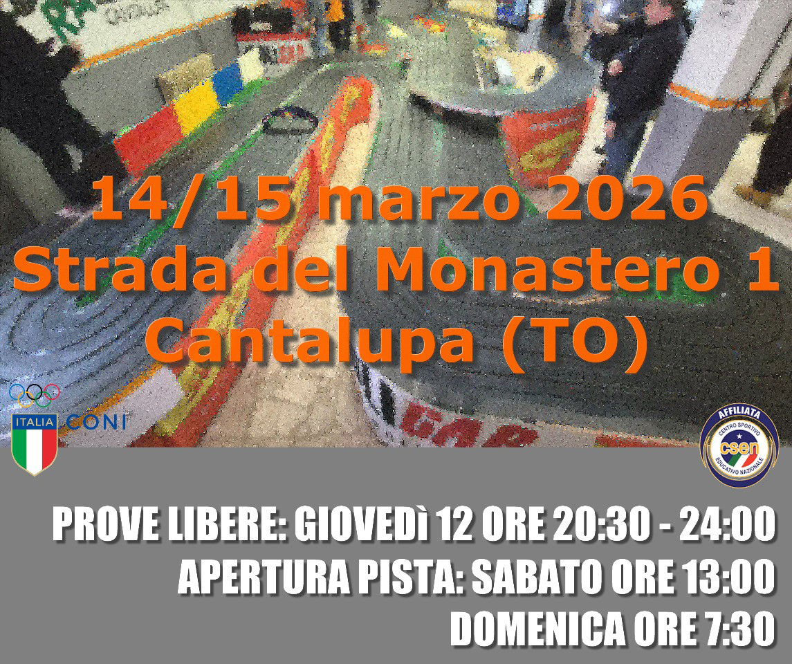 1° Tappa Girone Nord Ovest Campionato Italiano Thunderslot