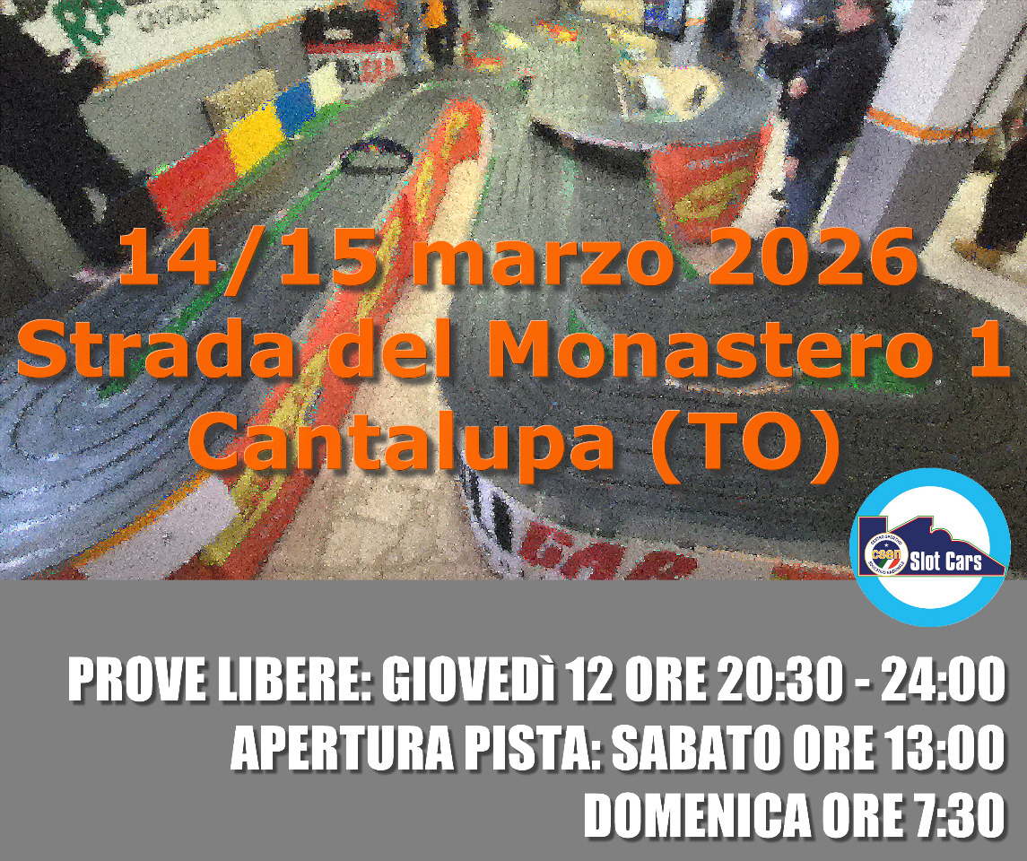1° Tappa Girone Nord Ovest Campionato Italiano Thunderslot